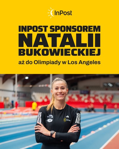 Umowa sponsorska z multimedalistką olimpijską w lekkiej atletyce Natalią Bukowiecką a Grupą InPost została przedłużona do Igrzysk Olimpijskich Los Angeles 2028